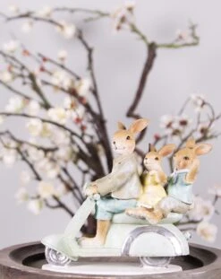 Clayre & Eef Beeld Konijn 15 Cm Groen Bruin Kunststof Woonaccessoires Paashaas Pasen -Clayre & Eef 953x1200 2