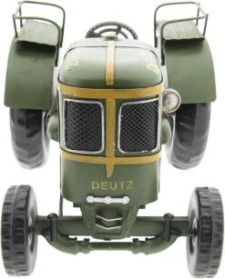 Clayre & Eef Decoratie Miniatuur Tractor 26x17x14 Cm Groen Ijzer Miniatuur Auto Decoratie Modelauto -Clayre & Eef 967x1200 4