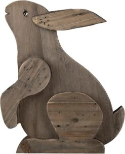 Clayre & Eef Beeld Konijn 20x12x26 Cm Bruin Hout Decoratie Beeld Paashaas Woonaccessoires -Clayre & Eef 977x1200 1