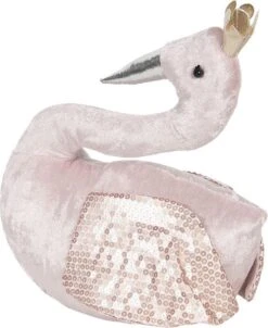 Clayre & Eef Deurstopper Zwaan 25x14x31 Cm Roze Polyester Deurklem Deurwig -Clayre & Eef 983x1200 3