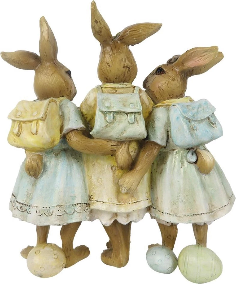 Clayre & Eef Beeld Konijn 15 Cm Bruin Geel Kunststof Woonaccessoires Pasen Paashaas 5 Clayre & Eef Beeld Konijn 15 Cm Bruin Geel Kunststof Woonaccessoires Pasen Paashaas - Afbeelding 3